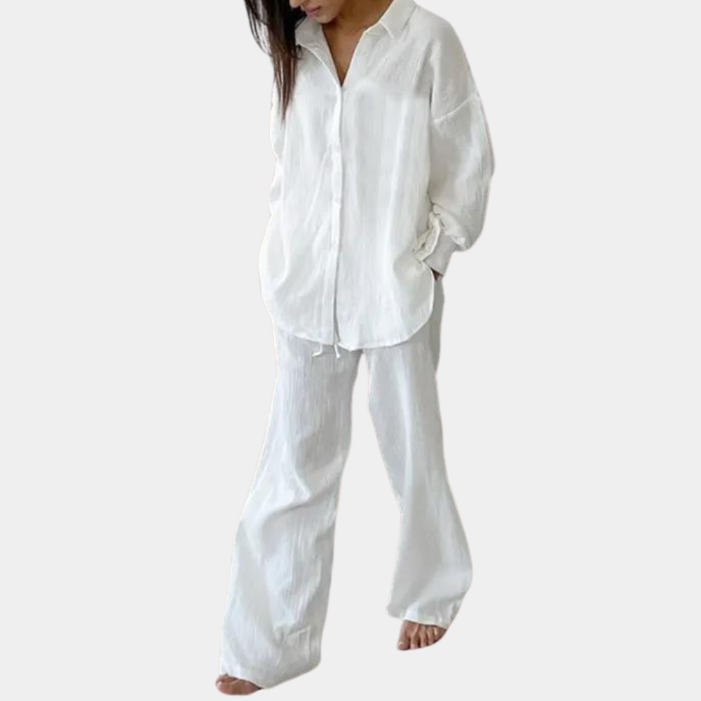2-delig loungewear set - oversized dames pyjama set voor ontspanning