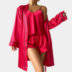 2-delige satijnen pyjama set - luxe ladies nachtkleding