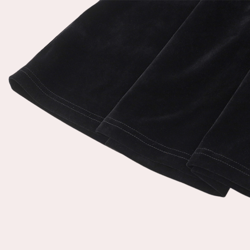 Strapless mini-jurk - luxe fluwelen party outfit voor elegante avonden