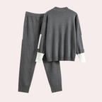 2-delige gebreide loungewear set - stijlvolle dames trui en broek