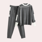 2-delige gebreide loungewear set - stijlvolle dames trui en broek