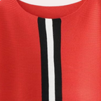 Gezellige oversized trui - moderne gestreepte gebreide top voor dames