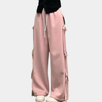 Dames wijde sweatpants voor elke dag - trendy loungebroek met stijlvolle details