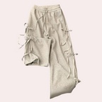 Dames wijde sweatpants voor elke dag - trendy loungebroek met stijlvolle details