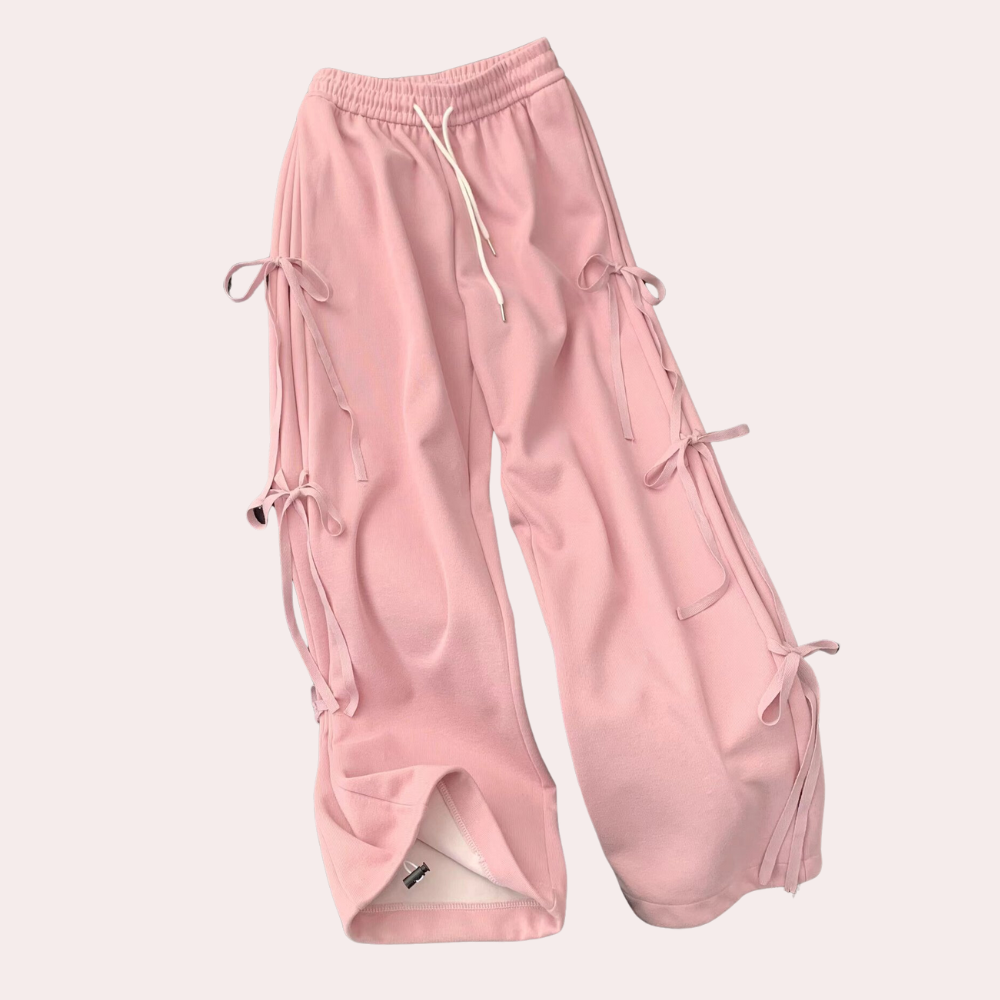 Dames wijde sweatpants voor elke dag - trendy loungebroek met stijlvolle details