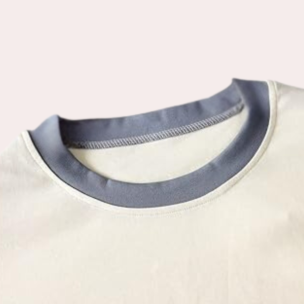 2-delige pyjama set - crèmekleurige dames pyjama met eendenprint