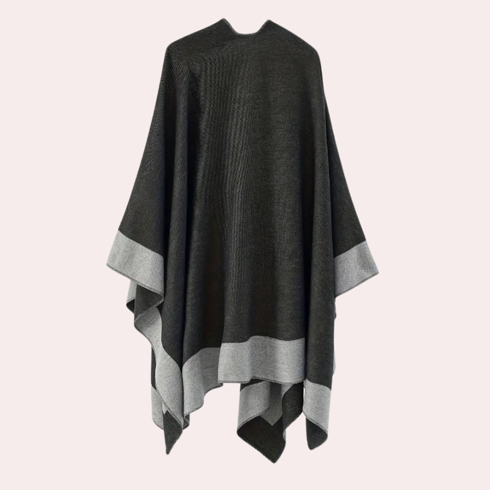 Poncho wrap - stijlvolle gebreide dames poncho