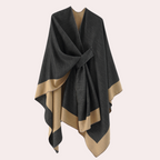 Poncho wrap - stijlvolle gebreide dames poncho