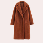 Dames teddyjas - stijlvolle lange oversized damesjas