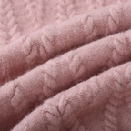 2-delige gebreide set - stijlvolle dames textuurtrui en broek