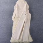 2-delige gebreide set - stijlvolle dames textuurtrui en broek