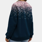 Sprankelende lange mouw sweatshirt - stijlvolle dames top met glitterdetails
