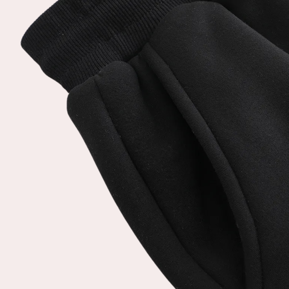 2-delige loungewear set - zachte dames fleece sweatshirt en joggers - Bakkermode.nl