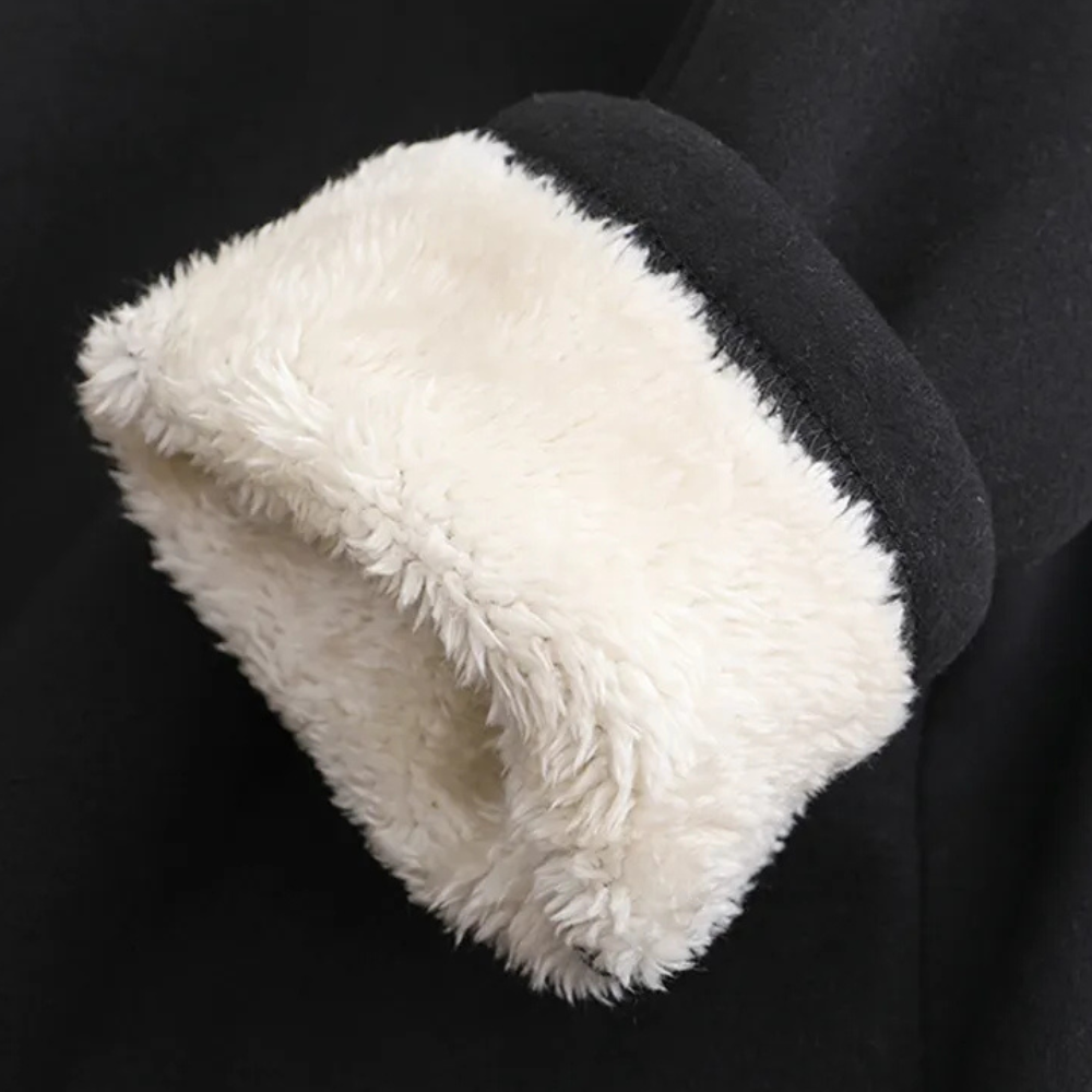 2-delige loungewear set - zachte dames fleece sweatshirt en joggers - Bakkermode.nl