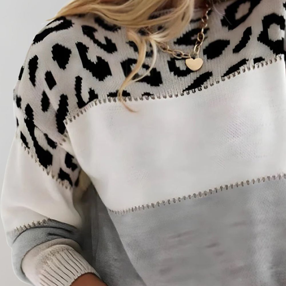 Leopardprint trui - veelzijdige knitwear voor modebewuste dames