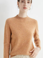 soft knit trui - stijlvolle dames gebreide top met ronde hals