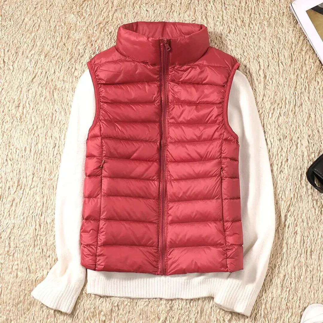 Lichtgewicht gewatteerde gilet voor dames - voor casual of zakelijke looks