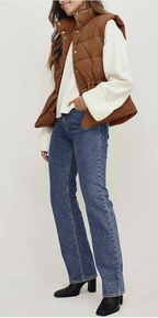 Gevoerde gilet - stijlvolle mouwloze damesvest