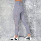 Thermoleggings - dames hoge taille leggings met telefoontas