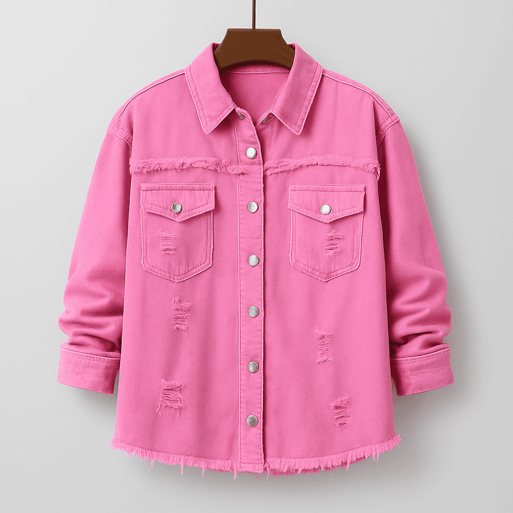 Dames denimjacket met distressed details - veelzijdige en stijlvolle buitenlaag voor elke dag