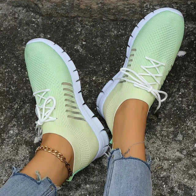 Slip-on sneakers - trendy dames sportieve schoenen