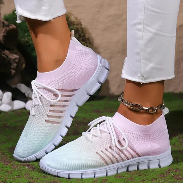 Slip-on sneakers - trendy dames sportieve schoenen