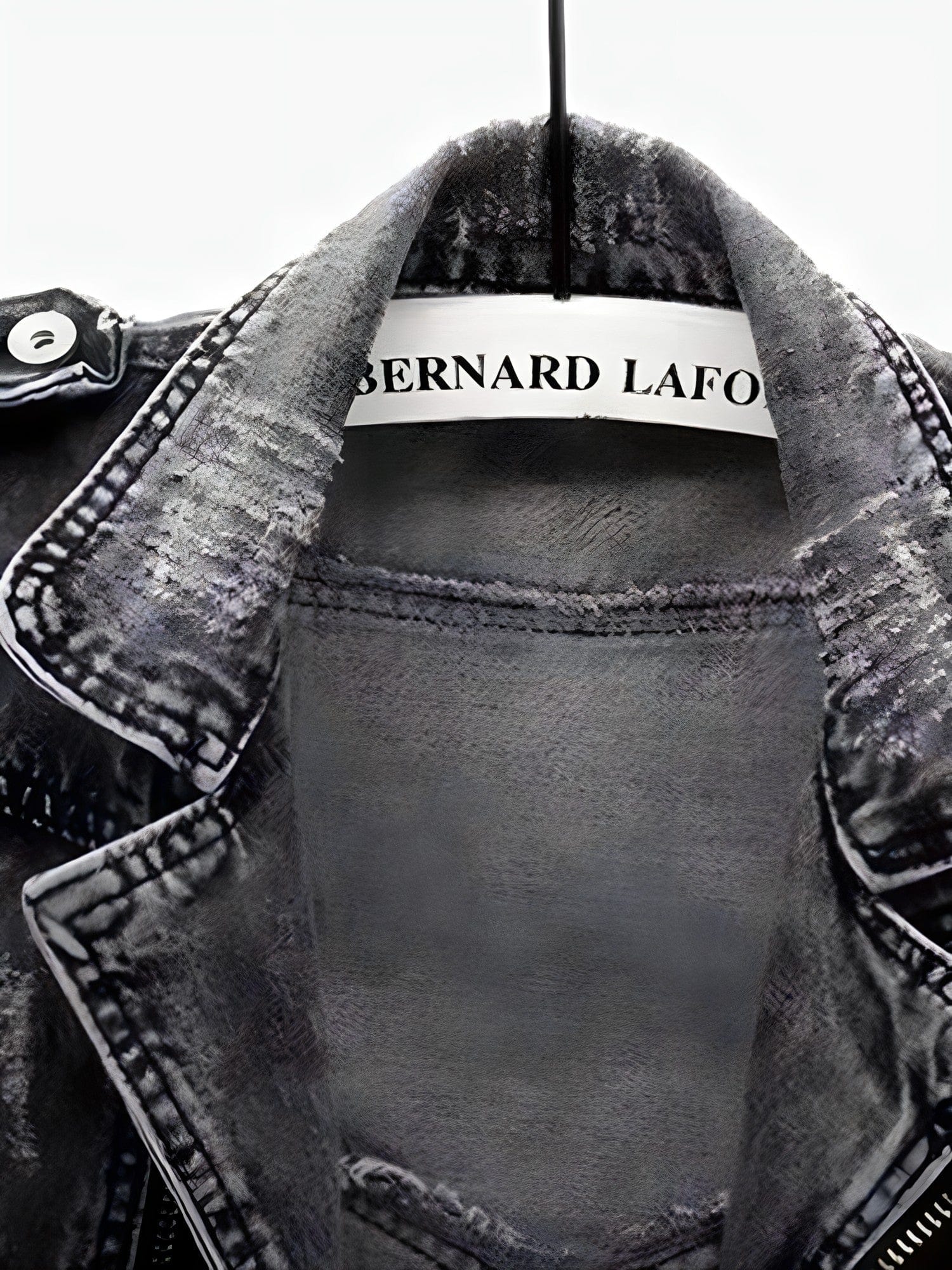 Dames gilets & vesten donkergrijze leren biker vest - trendy mouwloos jack voor vrijetijdskleding