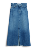 Denim maxi rok - stijlvolle lichtblauwe dames denimrok
