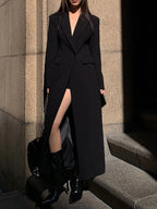 Lang op maat gemaakte jas - elegante dames blazer jurk