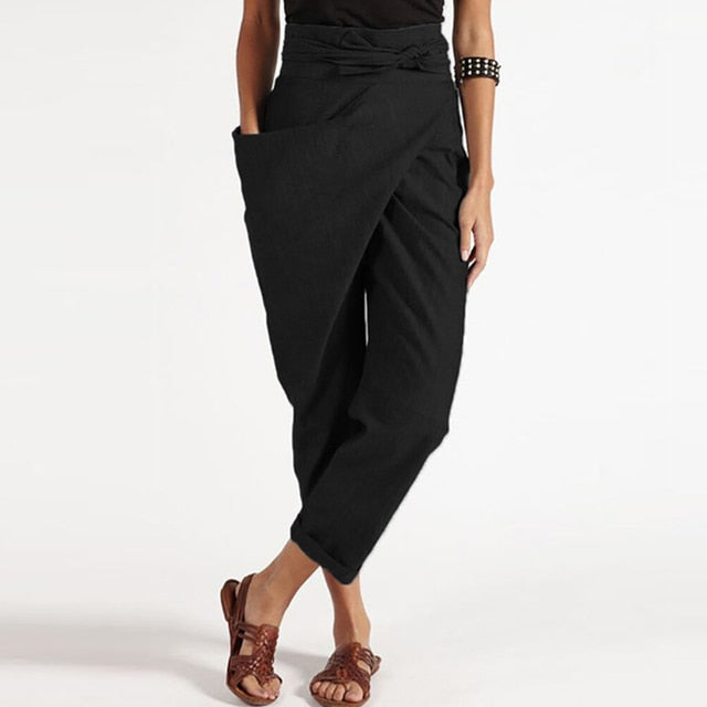 Dames cropped trousers met relaxed fit - veelzijdige casual broek voor elke dag