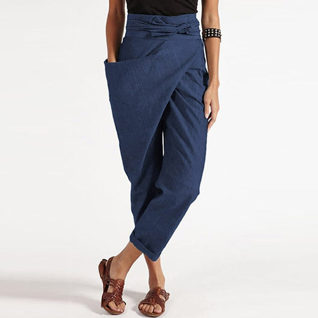 Dames cropped trousers met relaxed fit - veelzijdige casual broek voor elke dag