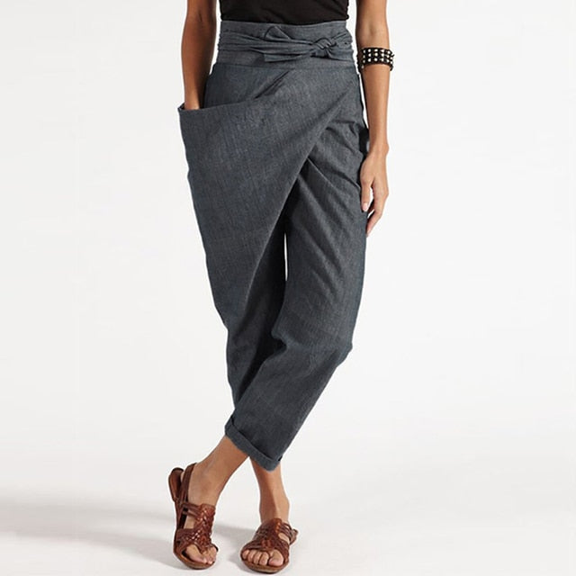 Dames cropped trousers met relaxed fit - veelzijdige casual broek voor elke dag