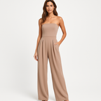 Dames jumpsuit elegante strapless stijl - verfijnd all-in-one outfit voor avondkleding