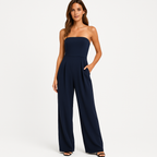 Dames jumpsuit elegante strapless stijl - verfijnd all-in-one outfit voor avondkleding