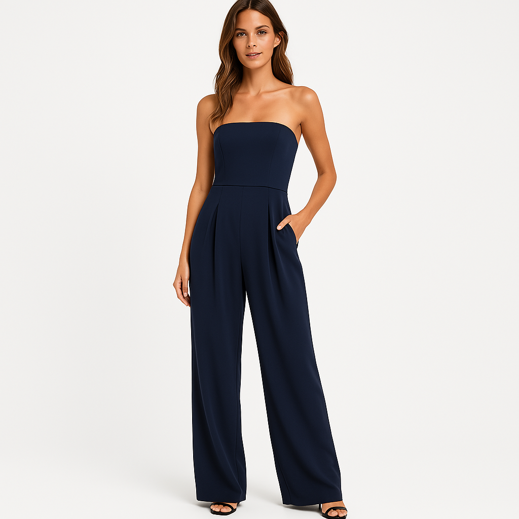 Dames jumpsuit elegante strapless stijl - verfijnd all-in-one outfit voor avondkleding