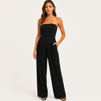 Dames jumpsuit elegante strapless stijl - verfijnd all-in-one outfit voor avondkleding