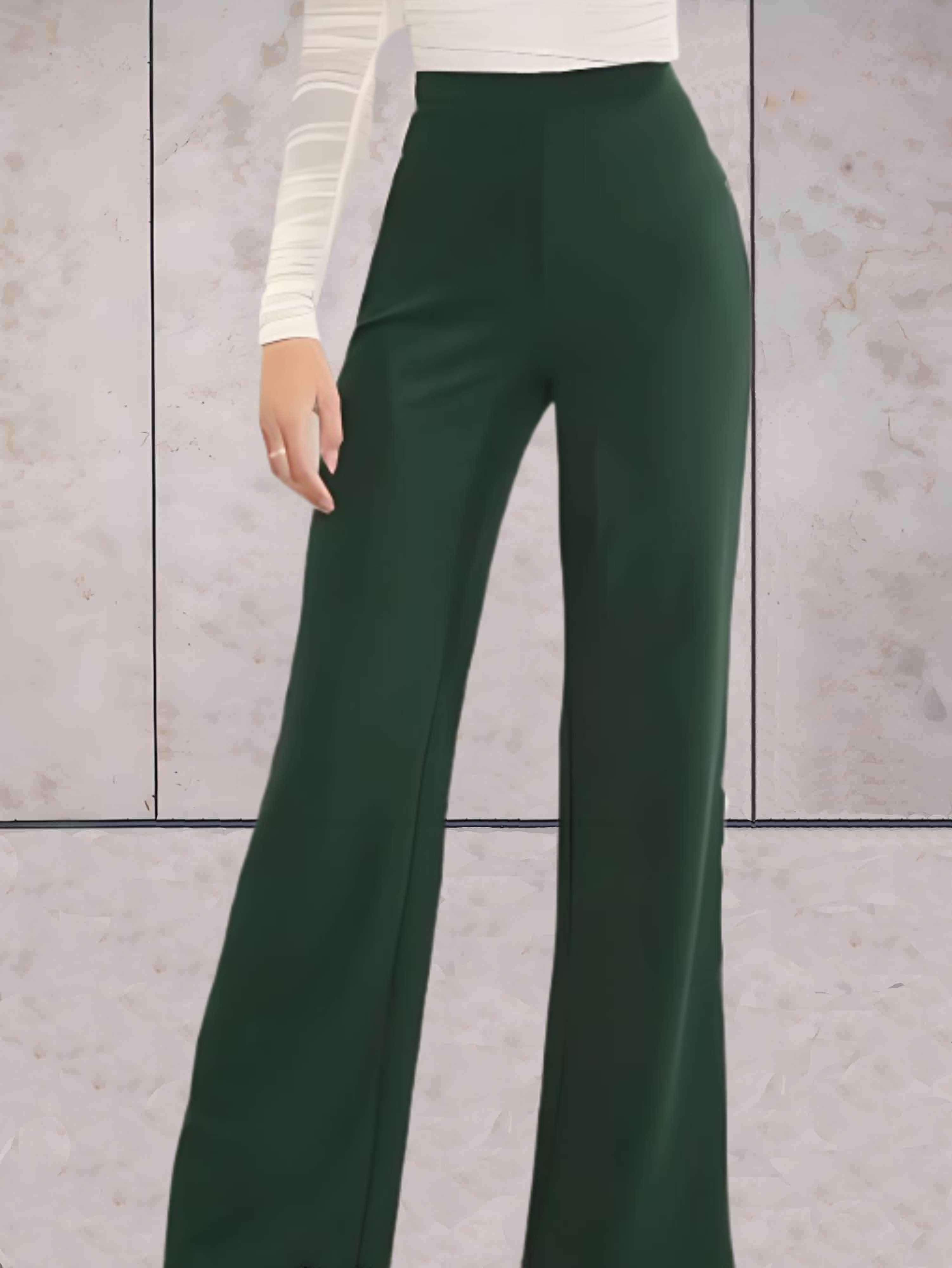 Elegante hoge taille trousers voor chique avondkleding - verfijnde flared broek