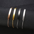 Gepersonaliseerde armband - sterling zilveren dames schakelarmband
