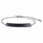 Gepersonaliseerde armband - sterling zilveren dames schakelarmband