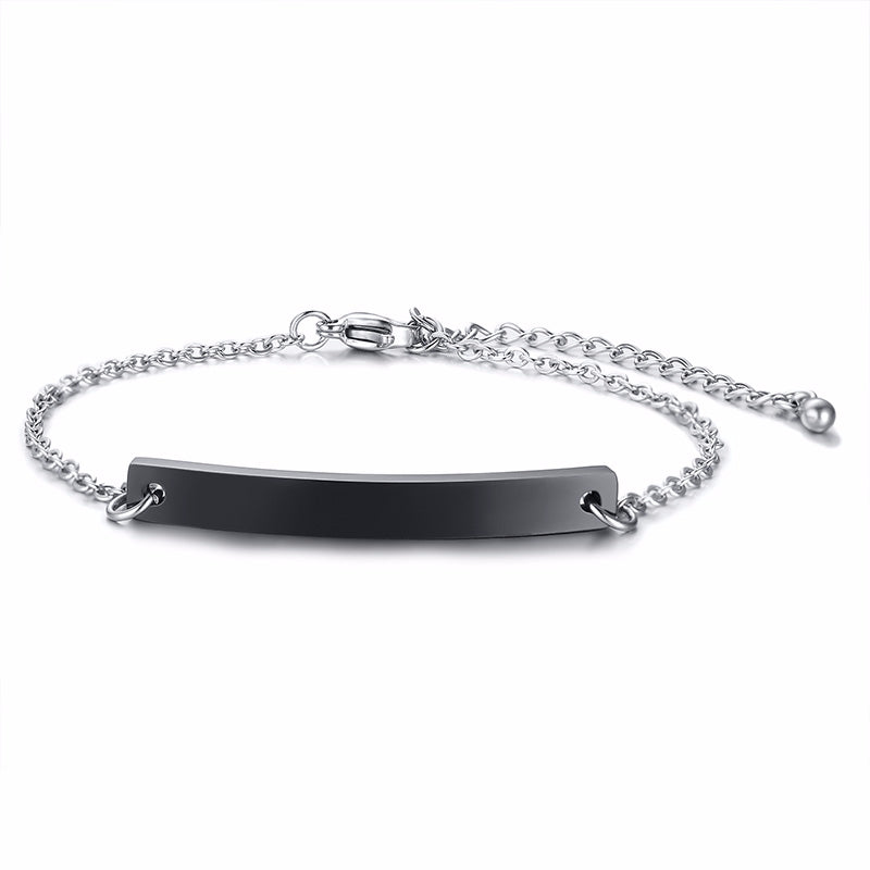 Gepersonaliseerde armband - sterling zilveren dames schakelarmband