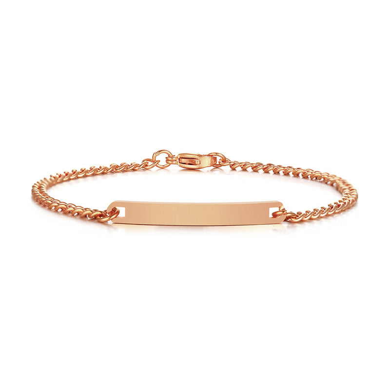 Gepersonaliseerde armband - sterling zilveren dames schakelarmband