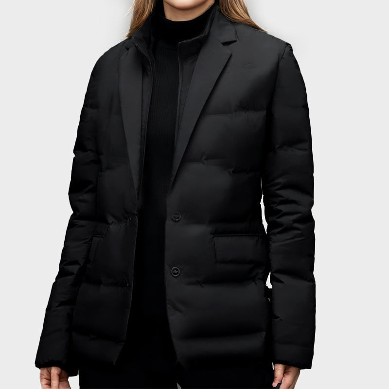 Puffer blazer - stijlvolle geïsoleerde damesjas - Bakkermode.nl