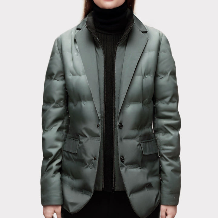 Puffer blazer - stijlvolle geïsoleerde damesjas - Bakkermode.nl