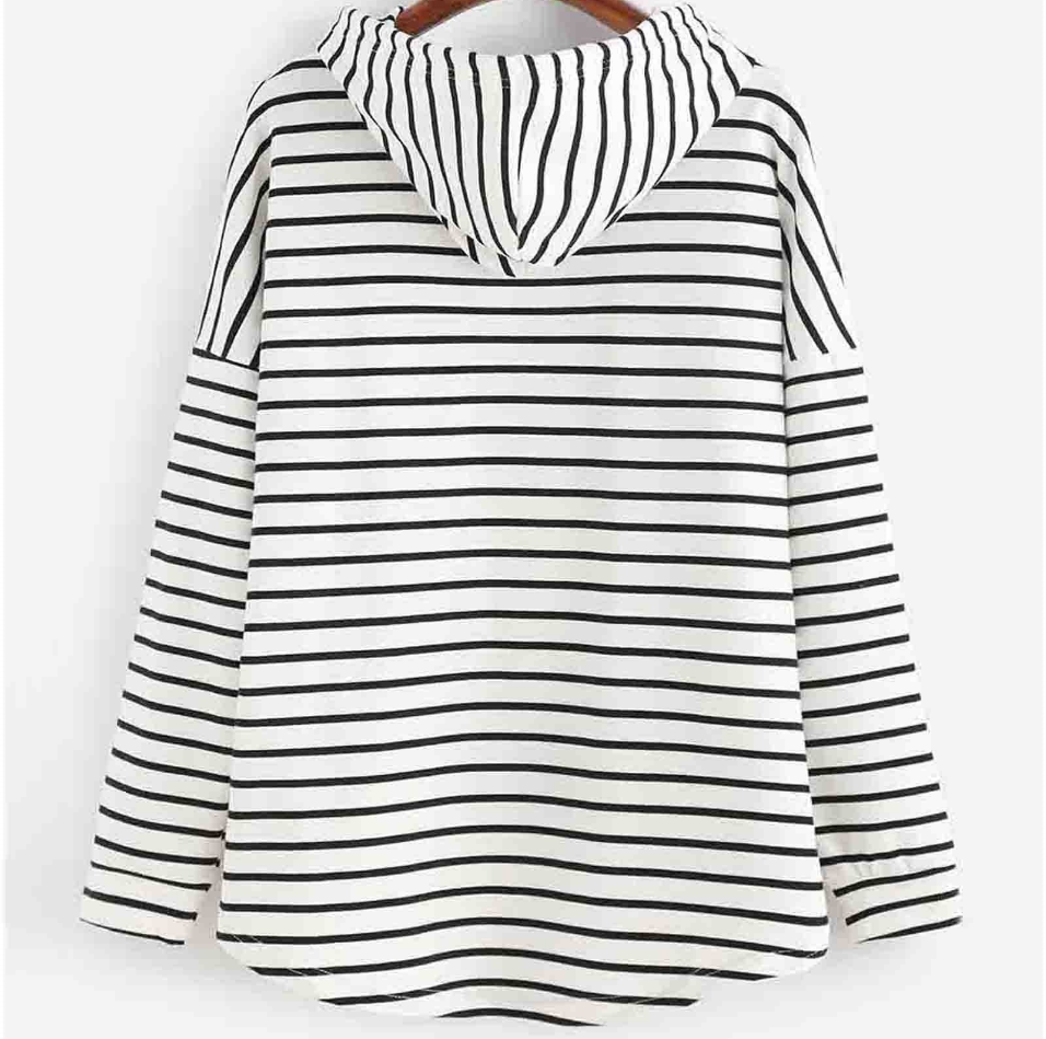 Gestreepte hoodie - casual dames top voor stijl en gezelligheid