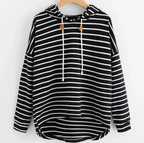 Gestreepte hoodie - casual dames top voor stijl en gezelligheid