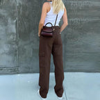 Dames cargo broek - functionele hoge taille voor casual wear