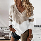 Dames v-hals gebreide trui - elegante en veelzijdige knitwear voor casual en chique gelegenheden