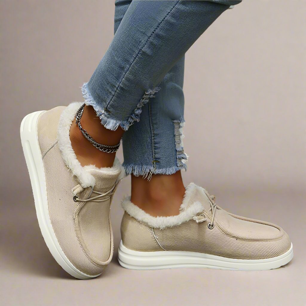 Dames' gezellige schoenen - stijlvolle, warm gevoerde footwear voor elke dag