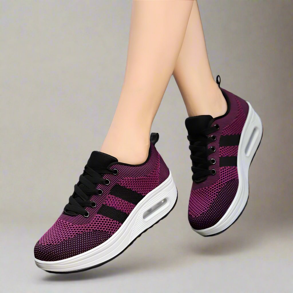 Dames luchtgeveerde sneakers - stijlvolle en gezellige schoenen