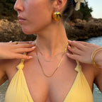 Dames gouden slangketting - elegante, flexibele ontwerp voor dagelijkse en speciale gelegenheden